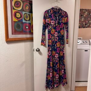 Patricia Fair Floral Long Sleeve Maxi Dress